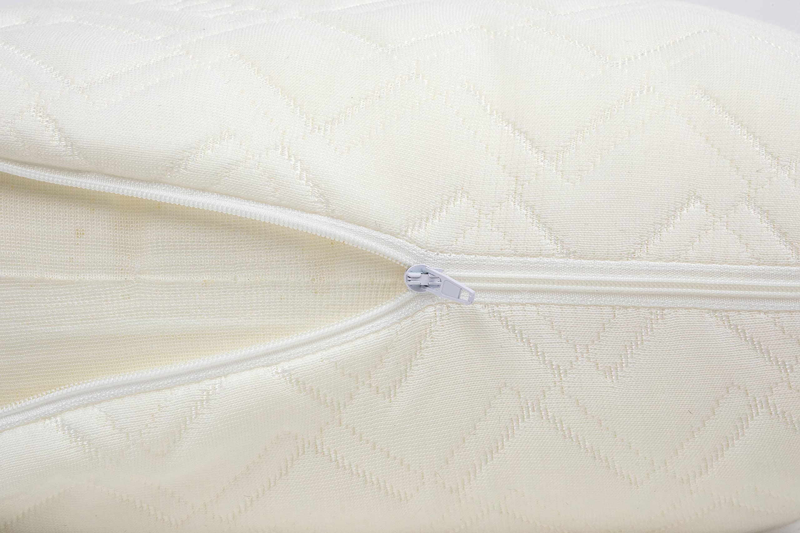 SEASONS - Almohada Viscoelástica Top, 70 cm, Muy Alta, Antiácaros, Tejido Strech, Doble Funda, Tratamiento con Limpieza de Ozono, Fabricado en España