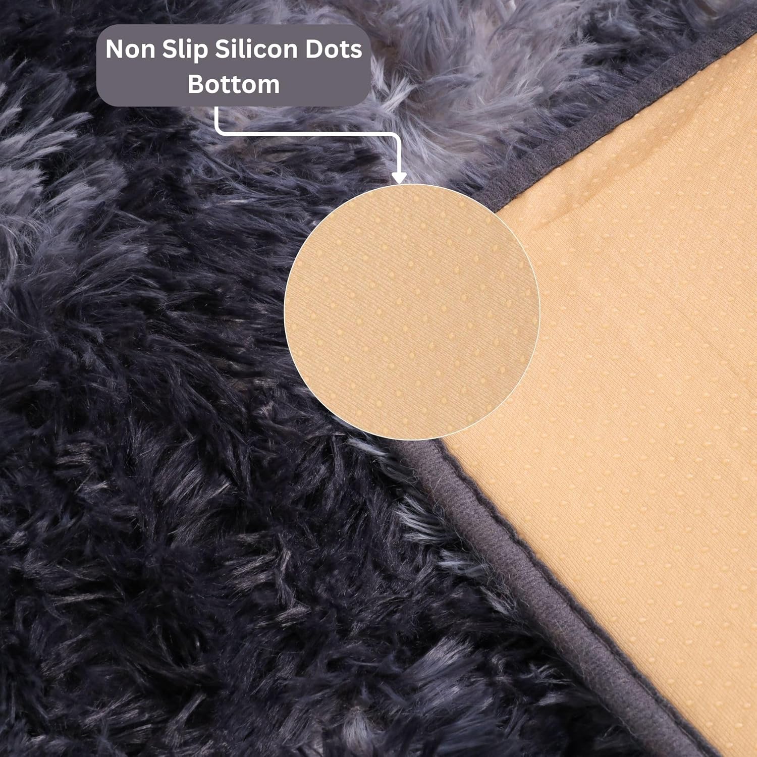 MOONLIGHT20015 Area Rugs for Living Room Bedroom Tie Dye Grey, Non Slip Throw Rug 4x6 Feet Indoor Floor Carpet, Fuzzy Shag Rug for Nursery Girls Boys Kids Rooms, Dorm, Lounge, Home Décor Aesthetics