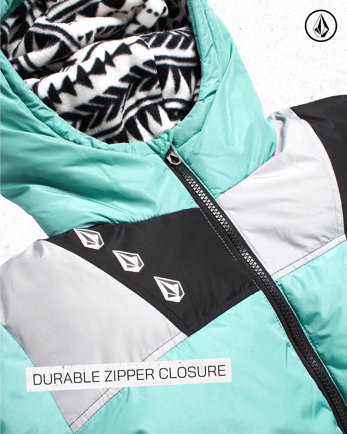 Volcom Boys Winter Coat - Sherpa Lined Winter Jacket Zip Up Hooded Puffer Quilted Kids Outerwear Jacket for Boys (4-20) - Image 5