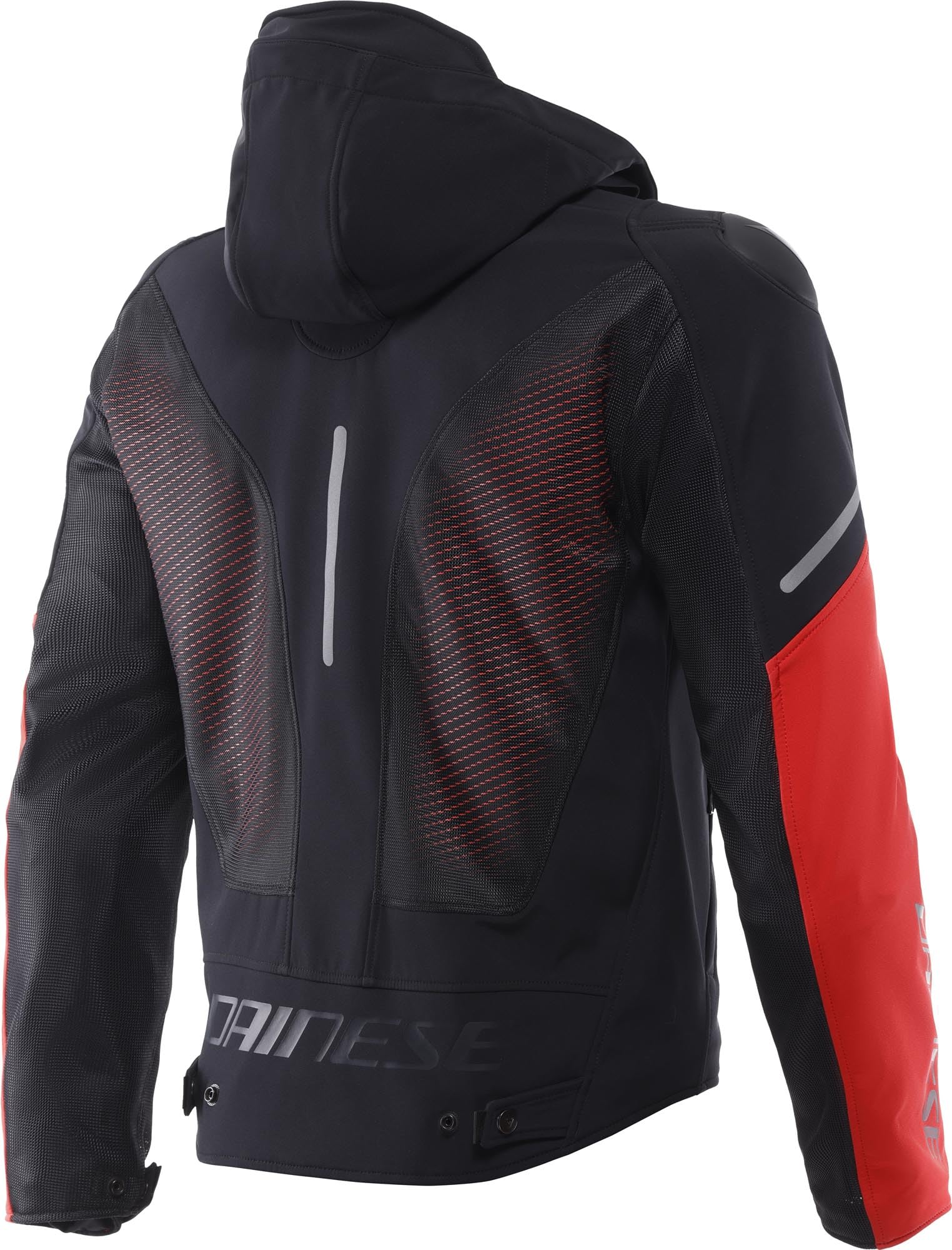 DAINESE Super Sprint Air Giacca tessile da motocicletta, nero/bianco/rosso, 52