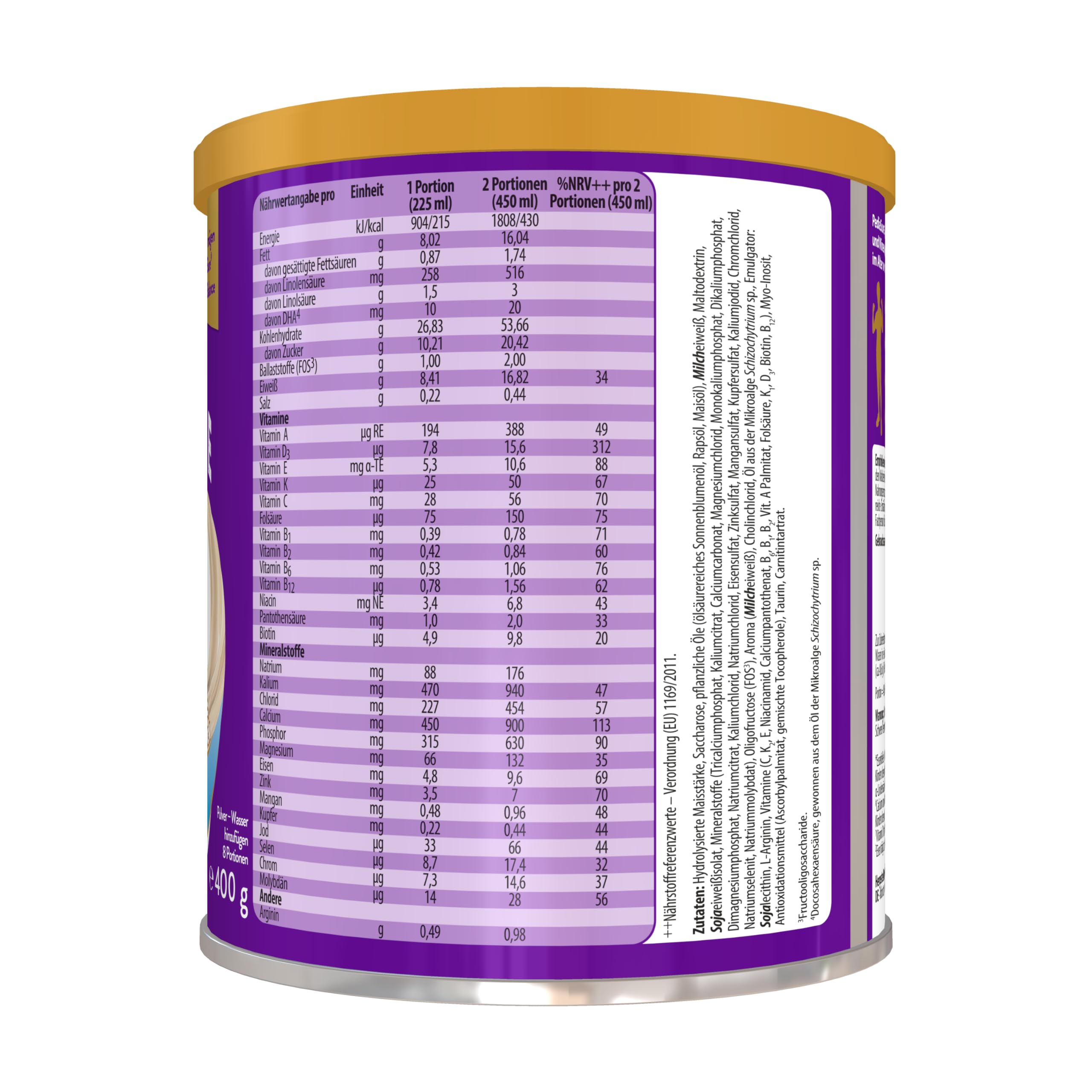Pediasure Teenbalance Vanille 400g| leckerer Nahrungsergänzungsshake für Teens 11-16 Jahren| mit 27 Vitaminen & Mineralien, Protein| unterstüzt Wachstum, Entwicklung, Immunität (Packung mit 6)