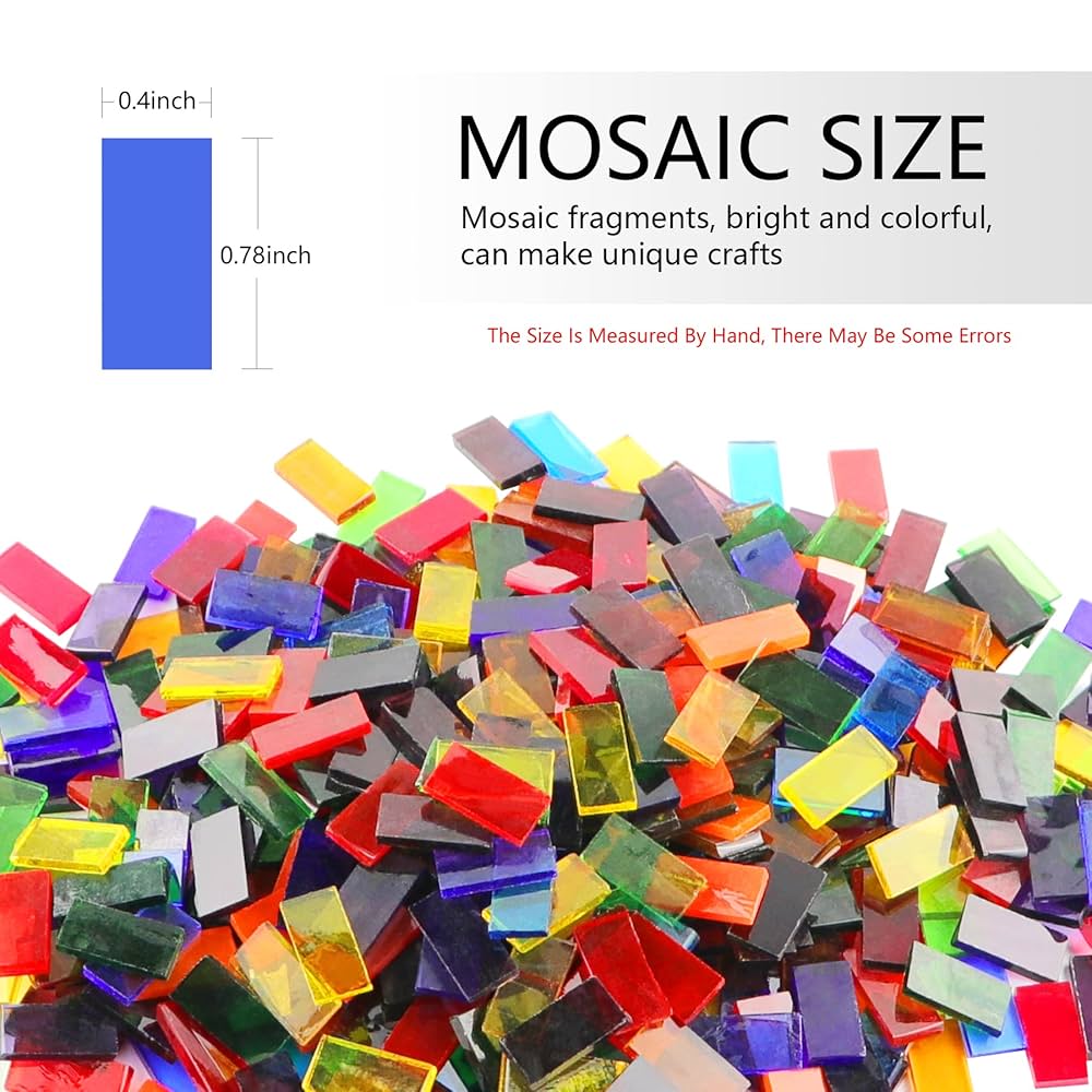 Amazon.co.jp: モザイクタイル ミックスカラー モザイクガラス