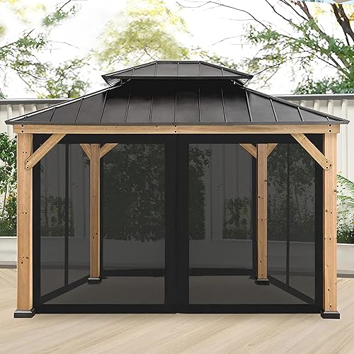 Miniatura 7 de CoastShade Malla Mosquitera de Repuesto Universal para Paredes Laterales Solamente para Toldo de Glorieta de 10' x 12'