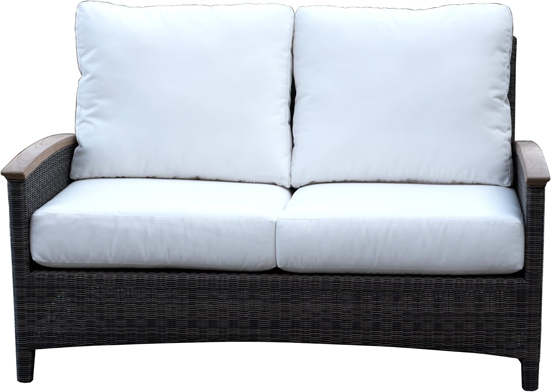 Three Birds Casual BE60-5404 Bella Deep Seating 2 Seater Sofa with Natural Cushions