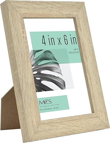 Miniatura 2 de MCS Industries Studio Gallery - Marcos con textura de madera natural, de 4 x 6 pulgadas  10.16 x 15.24 cm., 4 unidades