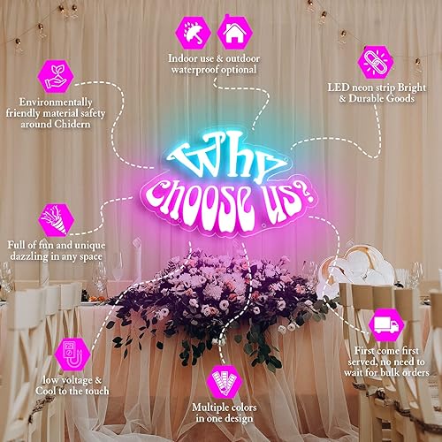 Miniatura 9 de Letreros de neón personalizados, letreros LED de neón regulables personalizados para cumpleaños familiar, bar, boda, fiesta, luz nocturna y logotipo