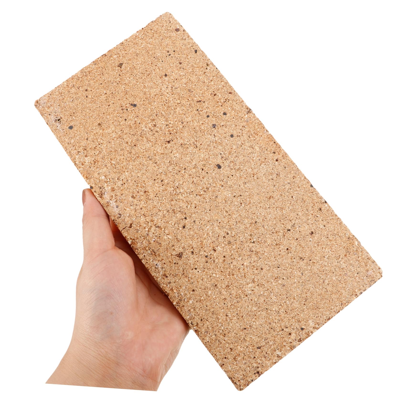 Mattoni Refrattari per Caminetti e a Legna in Argilla 230x114x20mm, 2 Pezzi, Blocco Isolante Termico Resistente al Calore per Forno e Braciere, Compatibili Forni per Cottura