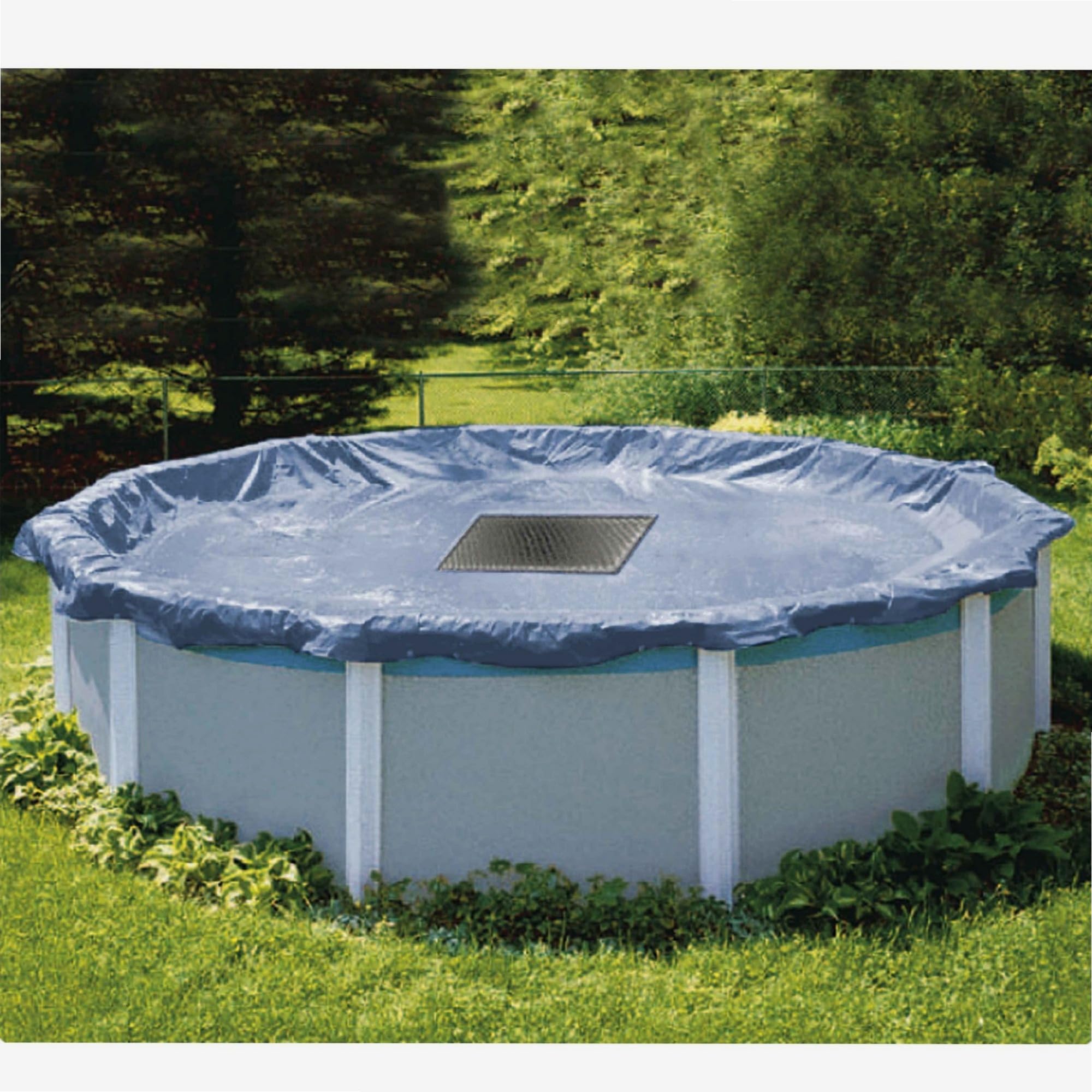 WERKA PRO Bâche 240 g/m² pour Piscine Ronde - Ø 5.4 m - Polyéthylène Opaque - Stabilisée UV 3% - Œillets Tous Les 50 cm - Fix | Polyéthylène, tressé, usage piscine et extérieur, stabilisée UV 3%, œillets tous les 50 cm, fixation câble plastifié