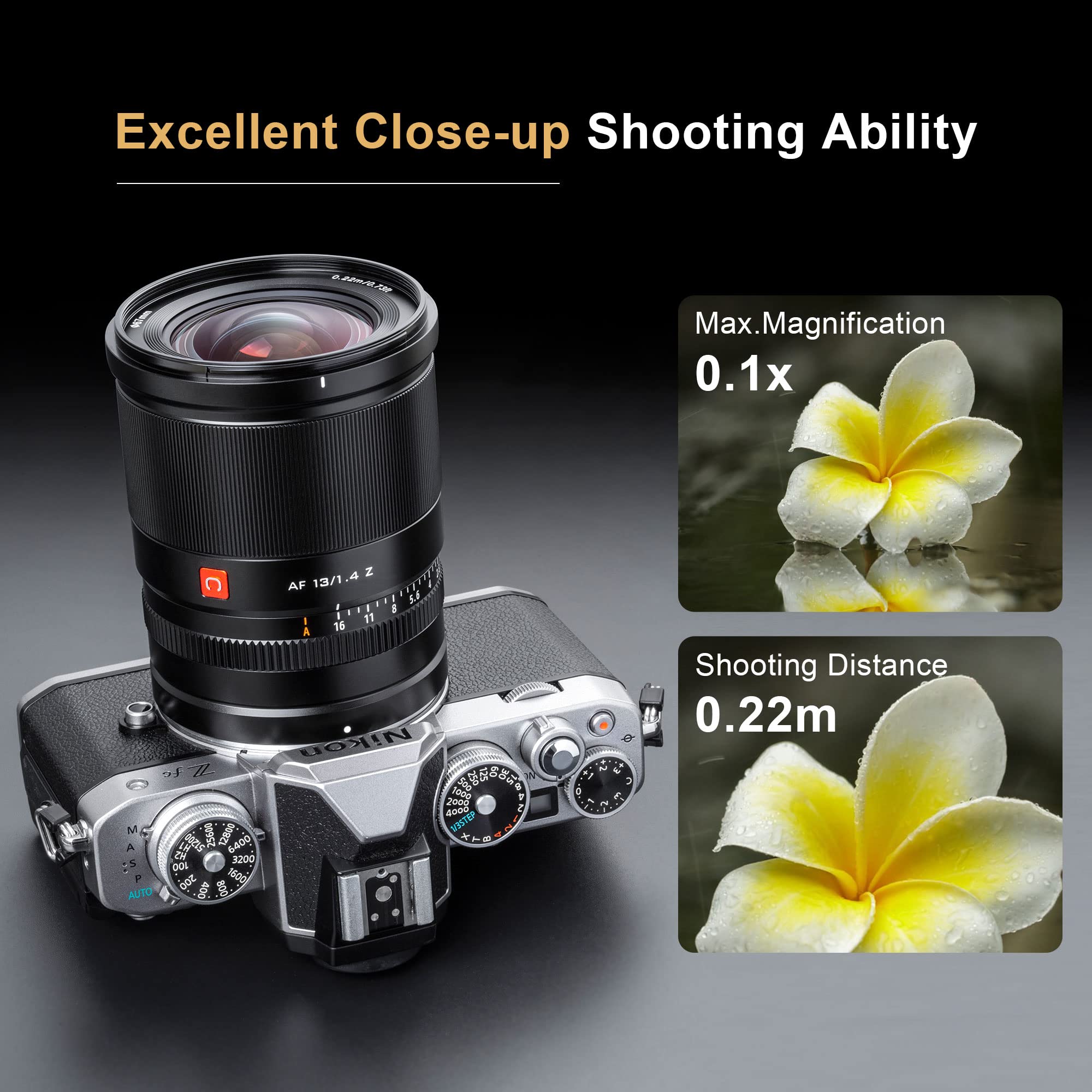 VILTROX Nikon Z-Mount Kamera için 13mm f/1.4 Z STM Otomatik
