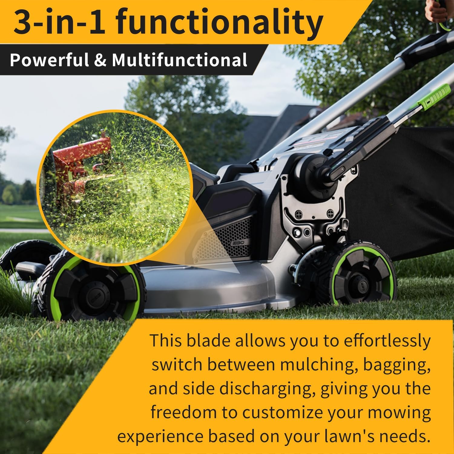 shiosheng 1PCK 20-Inch Lawn Mower Blade for EGO 56V 20-Inch Lawn Mower Models LM2022SP/LM2020SP/LM2021