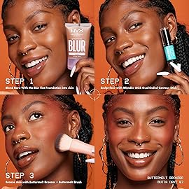 NYX PROFESSIONAL MAKEUP Matte Buttermelt Bronzer, Longwear Face Makeup with Up to 12 Hours of Wear, Vegan Formula - Butta Biscuit (Medium Rosy Warm)