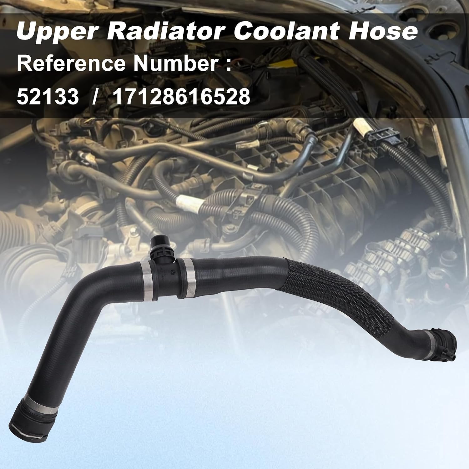17128616528 Cooling System Coolant Hose 2010-2023 For BMW 1 2 3 4 Series 120I 125i M 220i M 220i 225i 225i M 320i M 320i 330i xDrive M 420I 430i xDrive