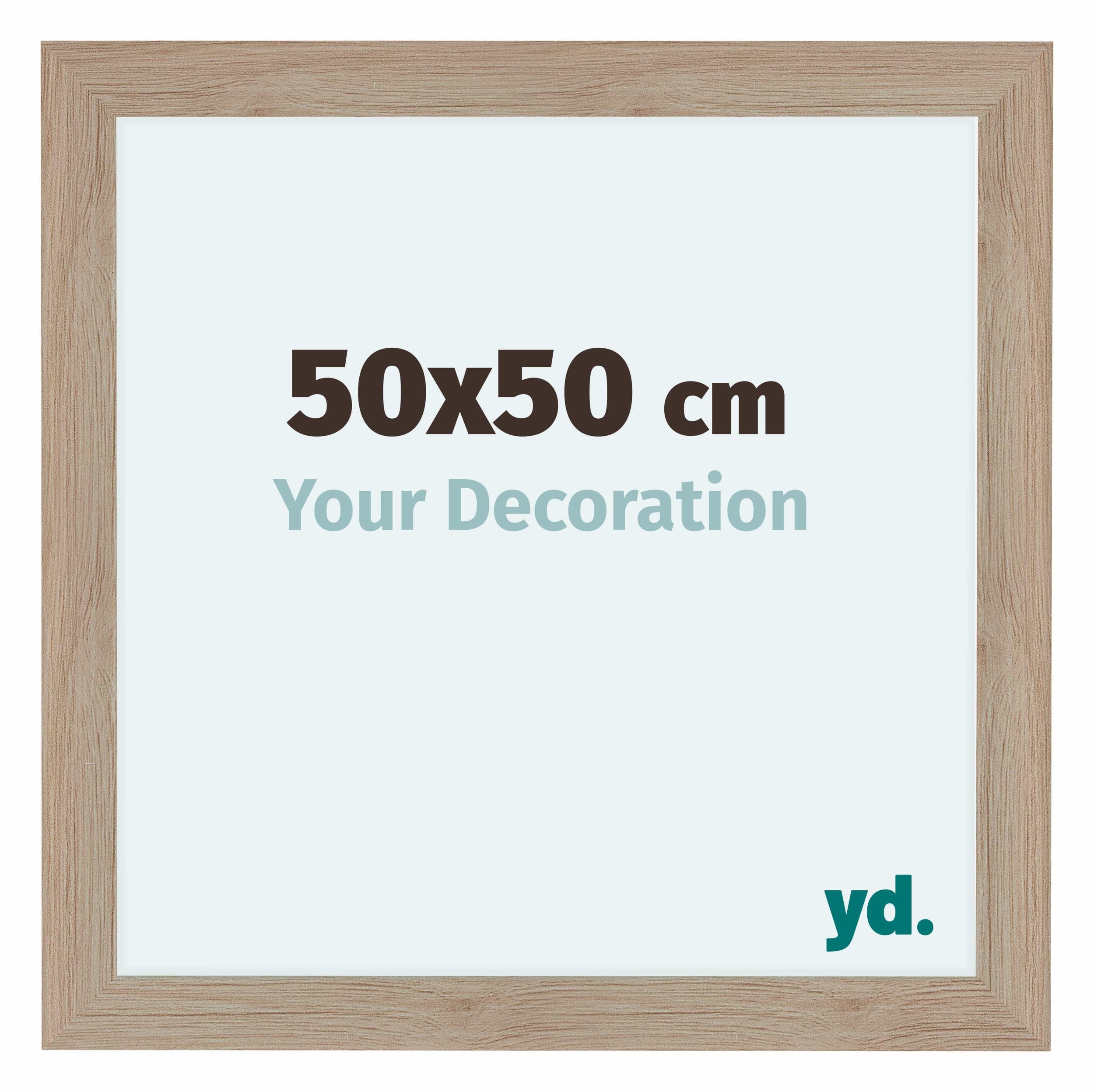 Your Decoration - Picture Frame 50x50 cm - Oak Light - Decorative Wall Frame in MDF with Antireflection - Frame 50x50 - Como — image 1