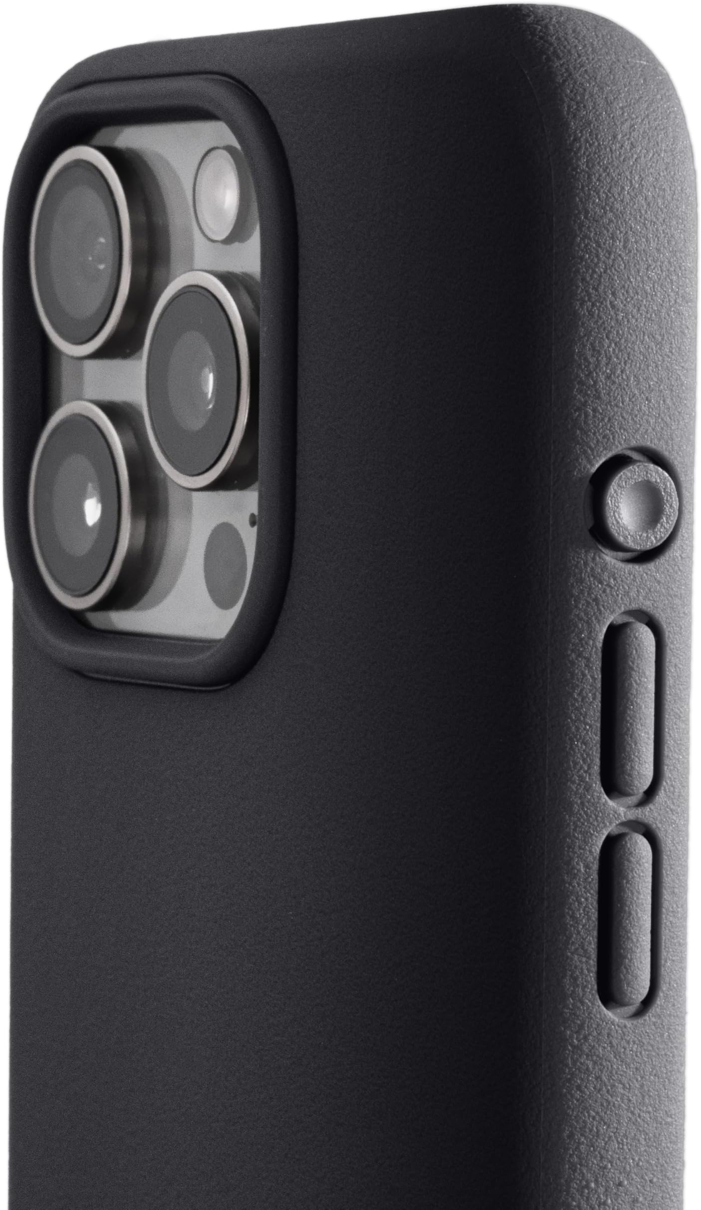 iPhone 16 Pro Magnetic Case, Compatible with MagSafe TPU Minimalist Slim Thin Thin Grip Microfiber Lining Round Action Button Dune Series (Almost Black, iPhone 16 Pro)