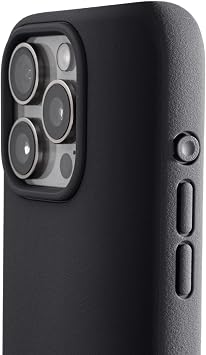 TineeOwl for iPhone 16 Pro Magnetic Case, Compatible with MagSafe, TPU, Minimalist, Slim/Thin, Grippy, Microfiber Lining, Rounded Action Button - Dune Series Almost Black, iPhone 16 Pro