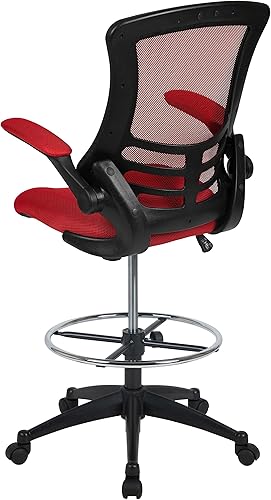 Miniatura 39 de Flash Furniture - Sillas de malla para oficina gris (Dark Gray Mesh),Piel negra suave/malla,Malla roja,Blanco malla,Malla Negra,Azul (Blue