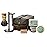 Gentleman Jon Deluxe Vintage Shaving Kit for Men - Men\'s Shaving Set Gifts, Compact Design, Includes Safety Razor and Brush Stand, Brush, Potassium Alum Block, Soap, Stainless Bowl, Stand & Dopp Kit