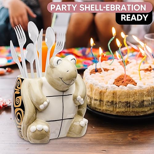 Miniatura 7 de Sixdrop Soporte para utensilios de cocina de tortuga  Tortuga marina  Decoración para el hogar  Decoración de regalo  Accesorios de fiesta temática