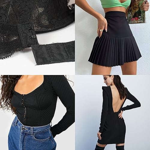 Miniatura 7 de Lakesstory Juego de 48 ganchos de costura y ganchos de cierre  Gancho de sujetador de metal y accesorios de manualidades para costura de ojos