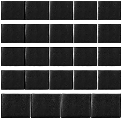 24 Pcs Mens Wallet Bulk Set - Slim Bifold PU