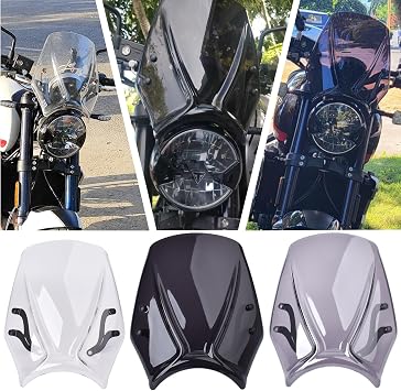 Motorcycle Windscreen fit for TRI&UMPH Trident 660 2021 2022 2023 2024 Windshield Bracket Visor Viser Front Fairing Flyscreen Air Spoiler Wind Deflector Dark Smoke