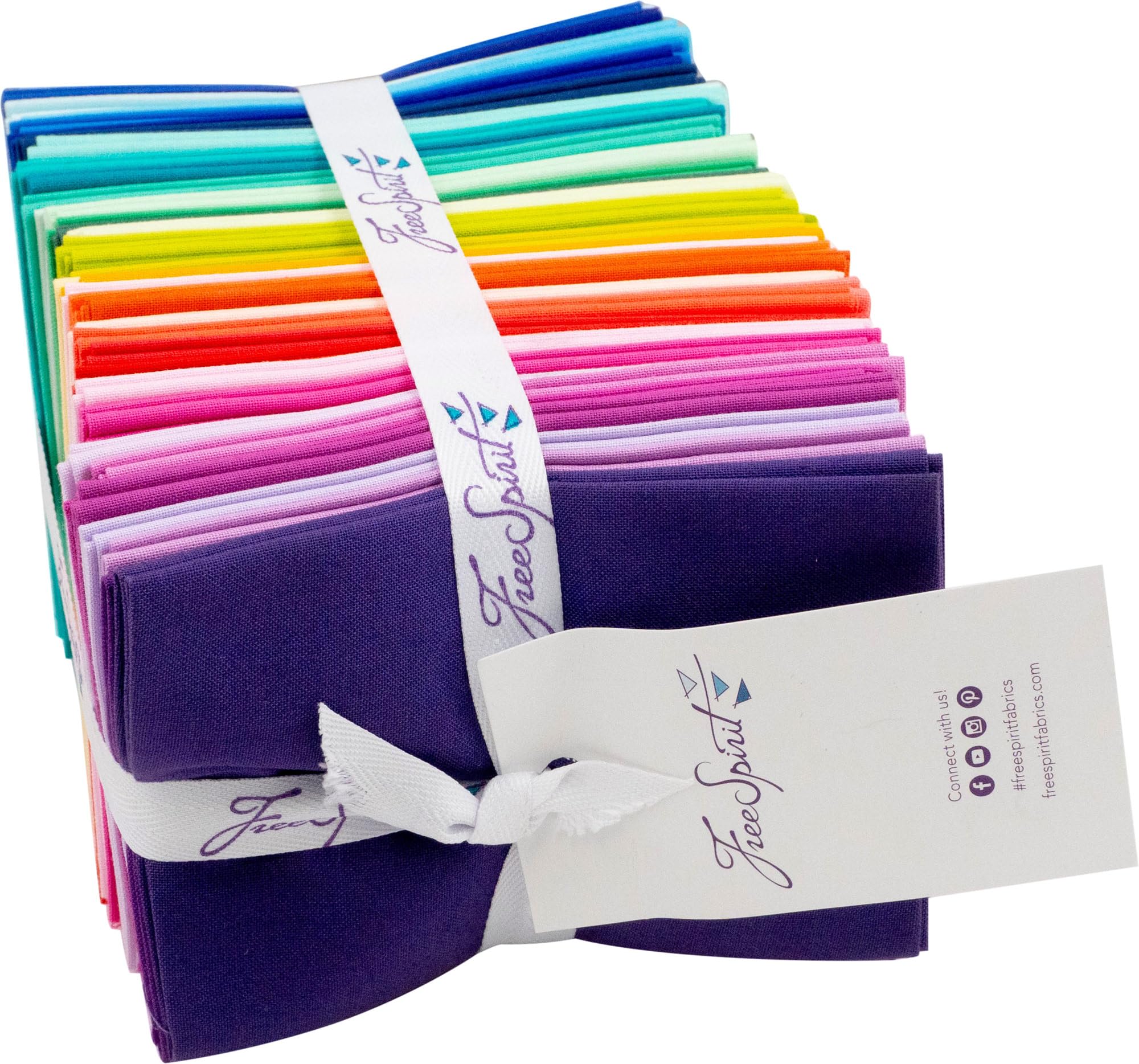 Tula Pink Saturday Stash Designer Essential Solids 44 Fat Eighths FreeSpirit Fabrics, Assorted, FB2F8TP.SOLIDS