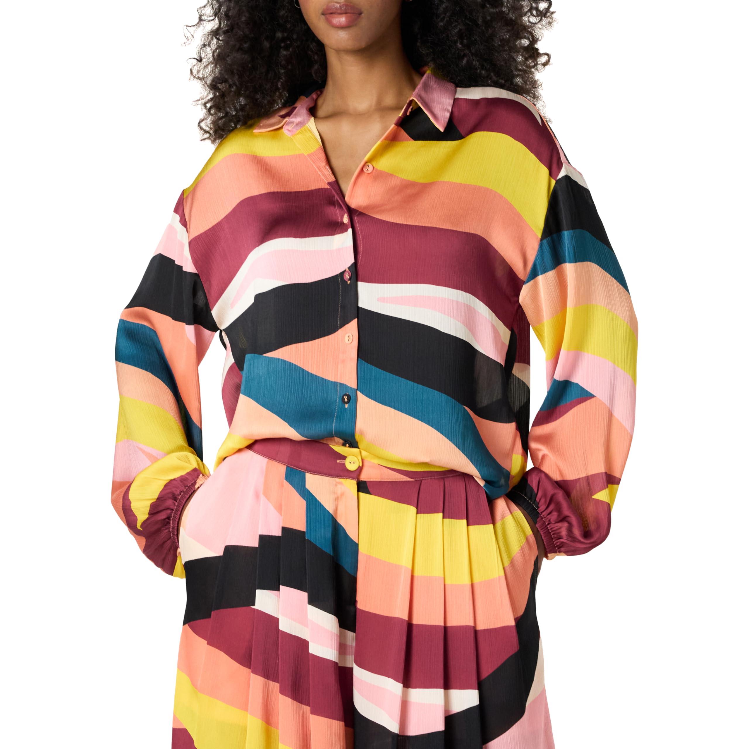 The Drop Camicetta con Maniche A Sbuffo Camicia Donna