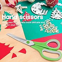 Vista 7 de Niutop - Juego de 5 tijeras a granel, tijeras multiusos de tela para costura afilada de 8 pulgadas para oficina, hogar, escuela secundaria