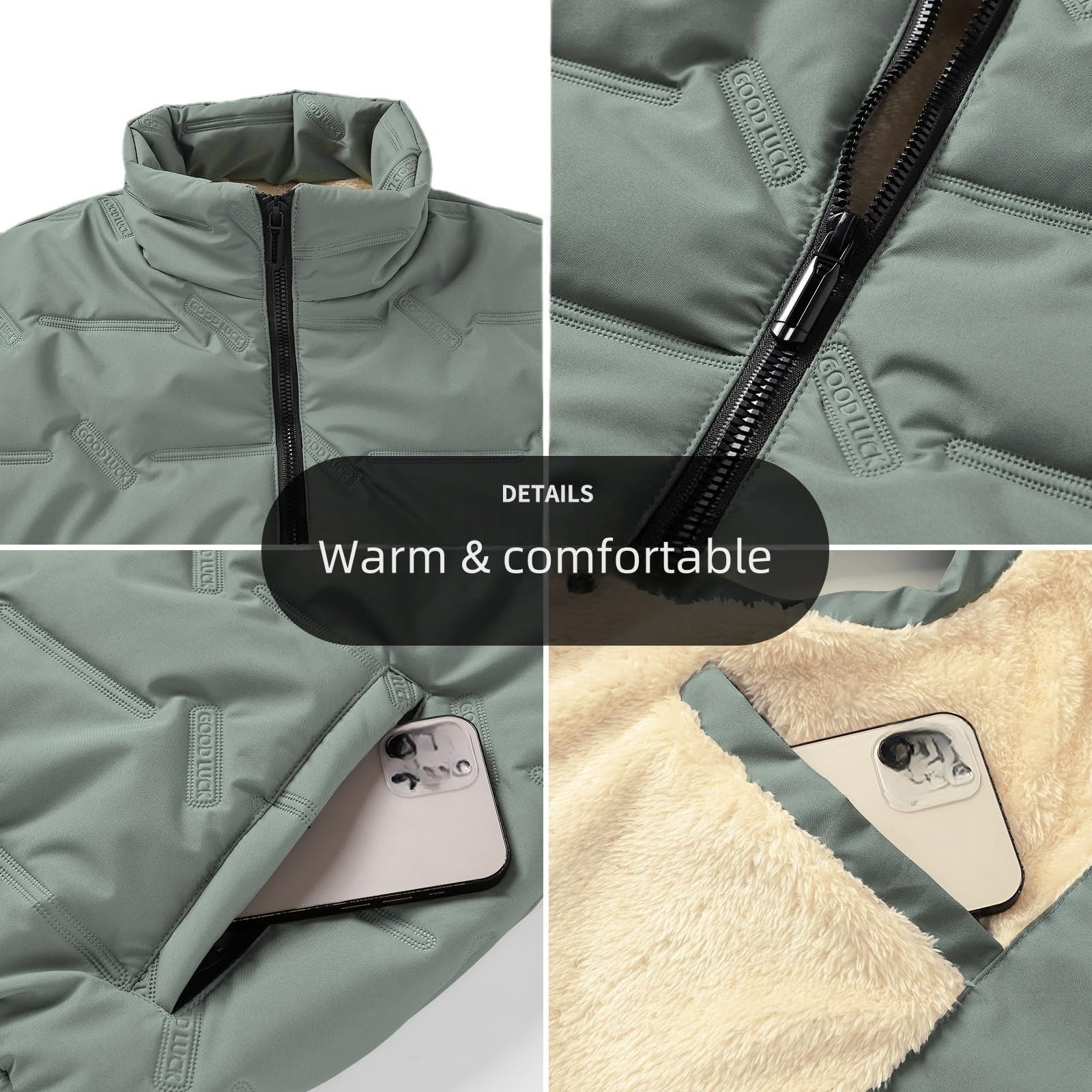 Gilet Uomo Invernale,Gilet Imbottito Invernale Trapuntato Da Uomo, Foderato In Pile, Leggero, Senza Maniche, Con Tasche Con Cerniera, Per Corsa, Pesca, Escursionismo All'Aperto