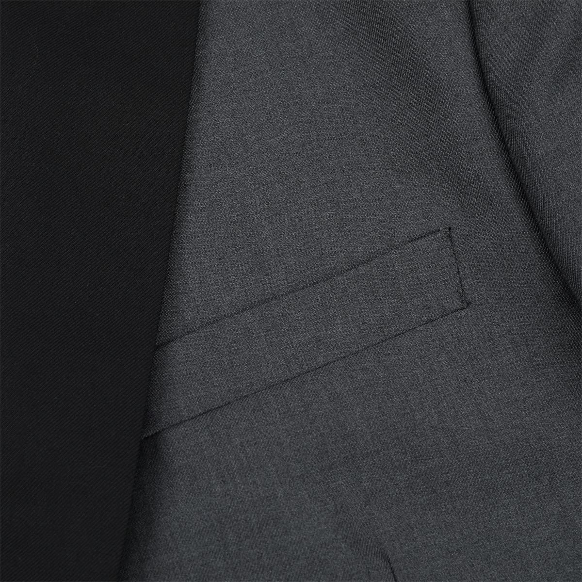 YOUTHUP Abito da Smoking da Uomo in 3 Pezzi con Revers a Lancia a 1 Bottone (Gilet e Pantaloni Blazer) Grigio, L