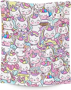 Unicorn Blanket Gifts - 40"x50" Cute Throw for Girls & Women - Pink Soft Fuzzy Blankets for Bed, Couch & Living Room