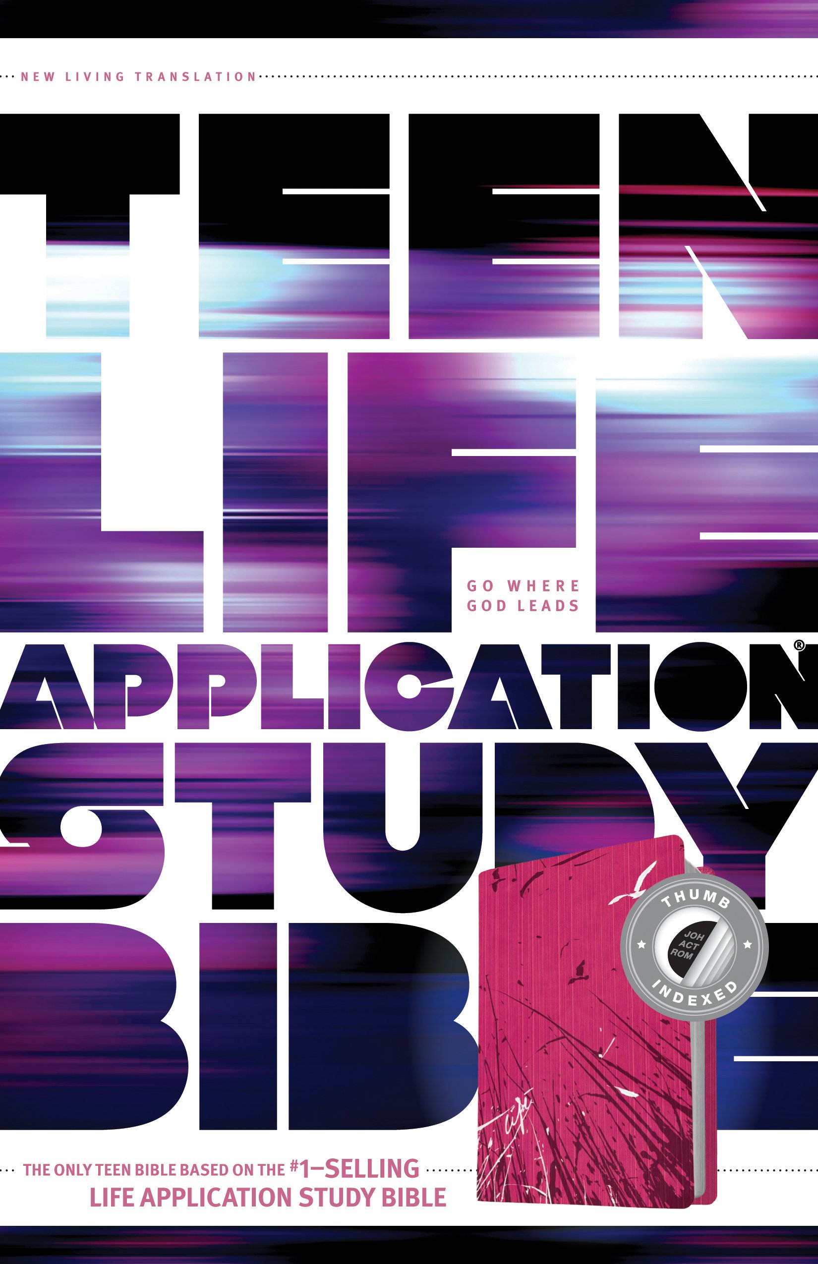 Tyndale NLT Teen Life Application Study Bible (LeatherLike, Pink, Indexed), NLT Study Bible with Notes and Features, Full Text New Living Translation