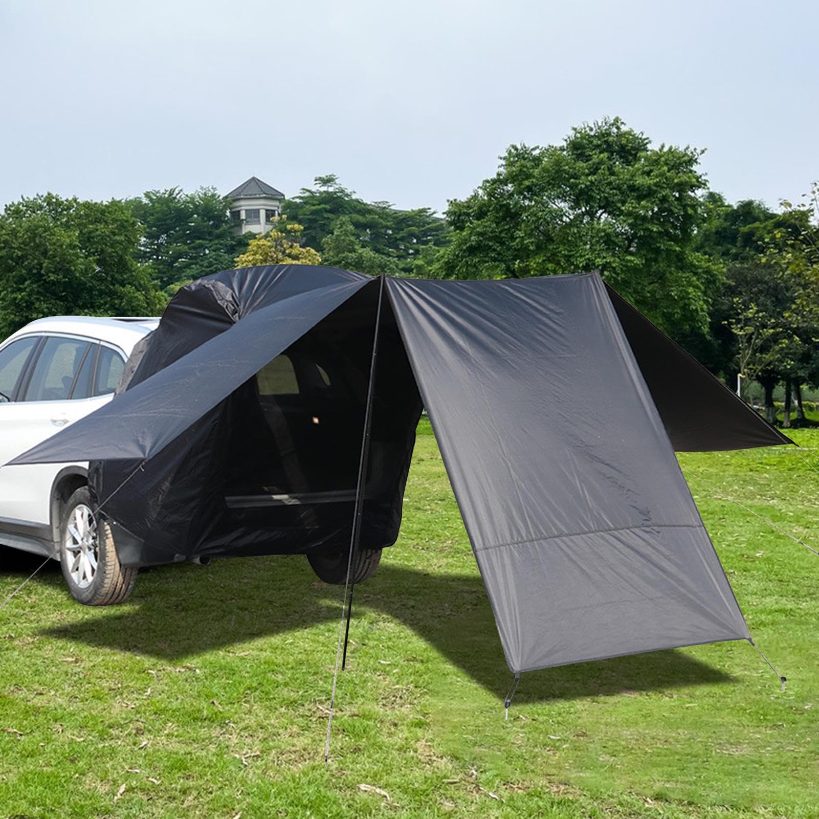 Für Auto SUV - Geräumiger Campingplatz für Familien mit 5-8 Personen | Campingplatz für Veranden, Sonnenschild für Universalfahrzeuge für LKW für | Canomagia Schatten wasserdicht