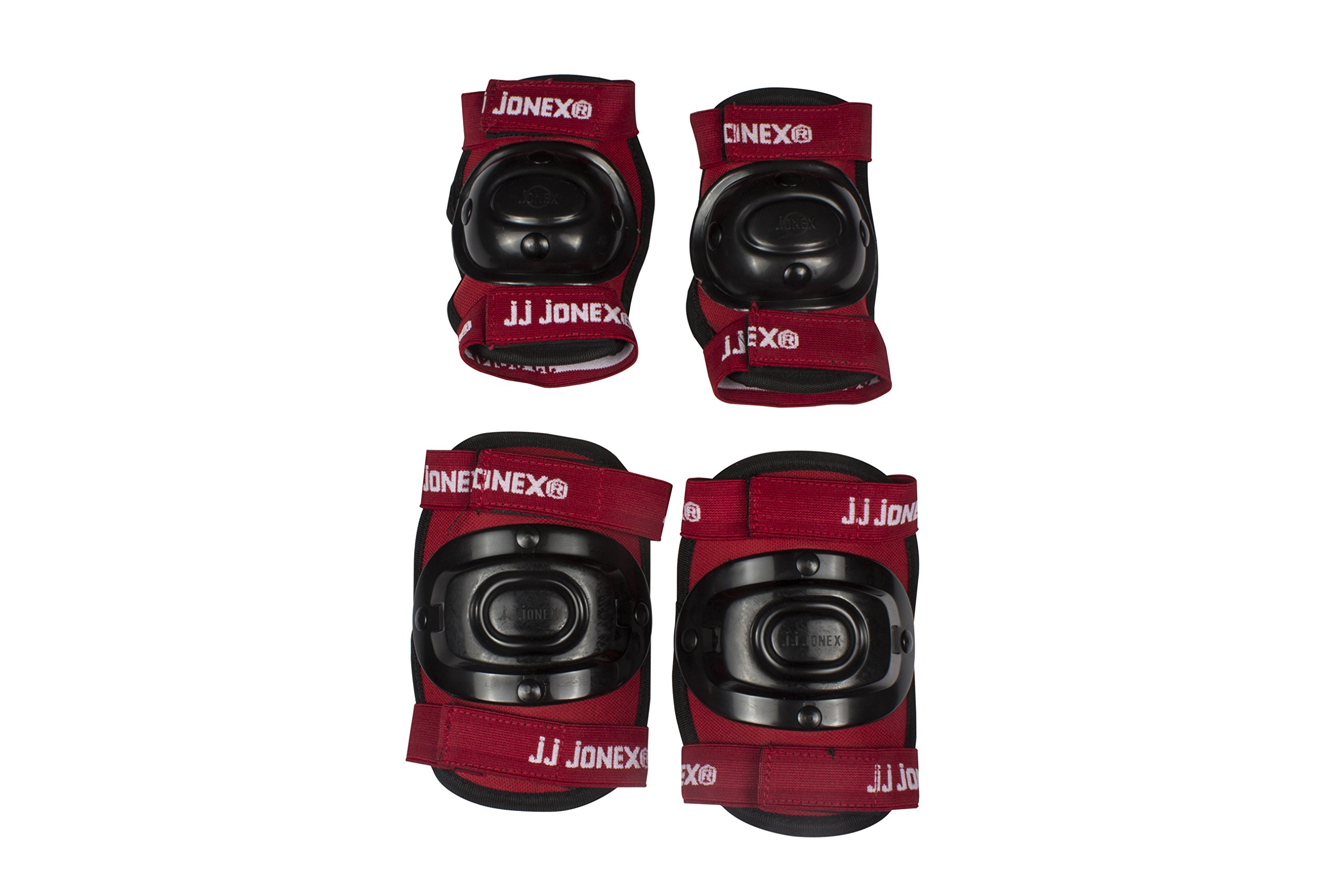 Jonex Protection Kit for Skating, Cycling, Running (Red, Small) - Set of 2 (B07BNLSHGS) Amazon Price History, Amazon Price Tracker
