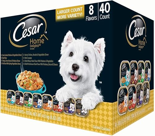 An Item of Cesar Home Delights - Alimento húmedo para perros, paquete variado (3.5 onzas, 40 unidades) - Paquete de 1