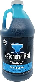 Margarita Man Blue Hawaiian Slush Mix | Blue Hawaiian Daiquiri Mix | 64oz bottle, makes 56 drinks | Bars, Restaurants, At Home | Pure Cane Sugar