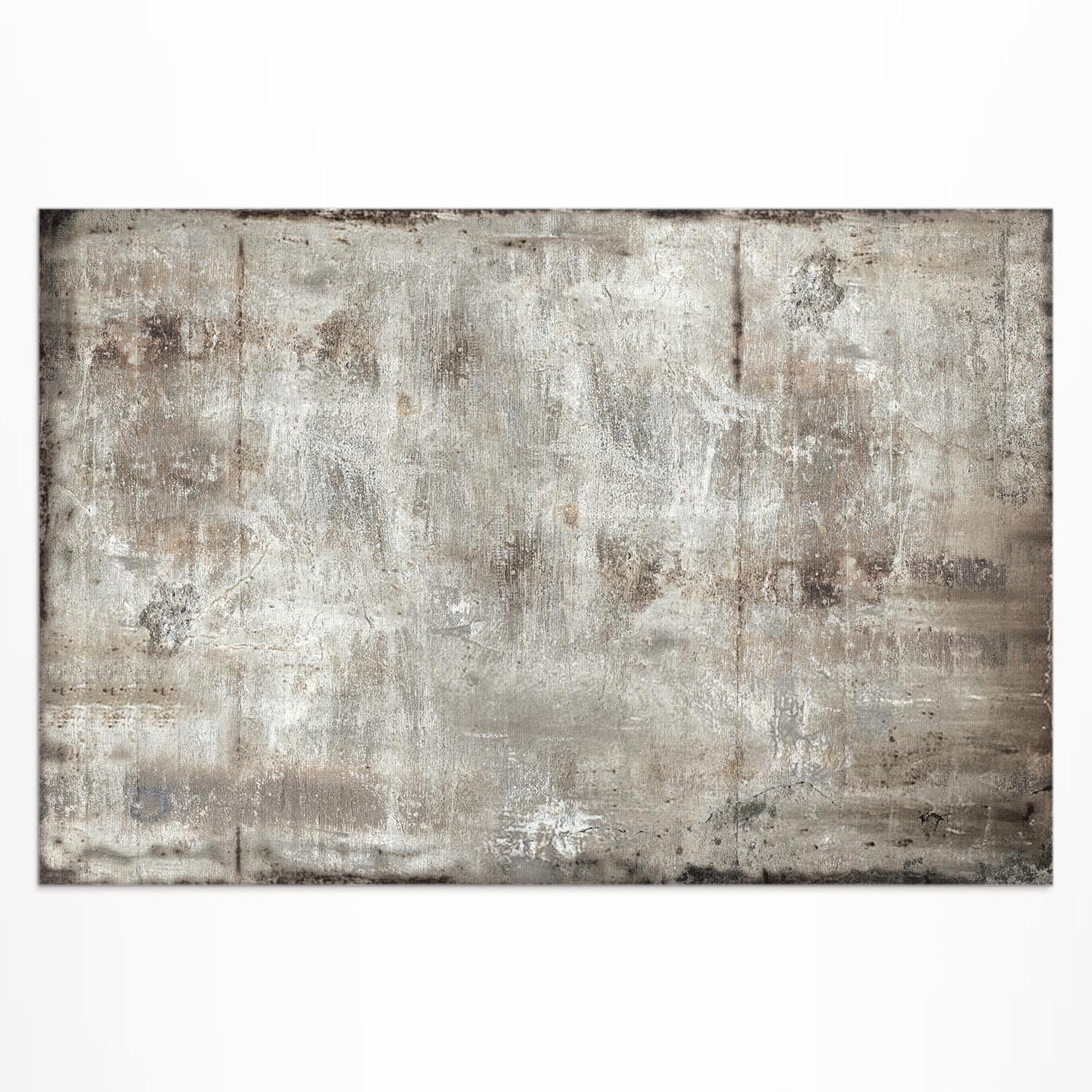 Tapis de terrasse pour salon de jardin 140x210 cm décor balcon effet métal