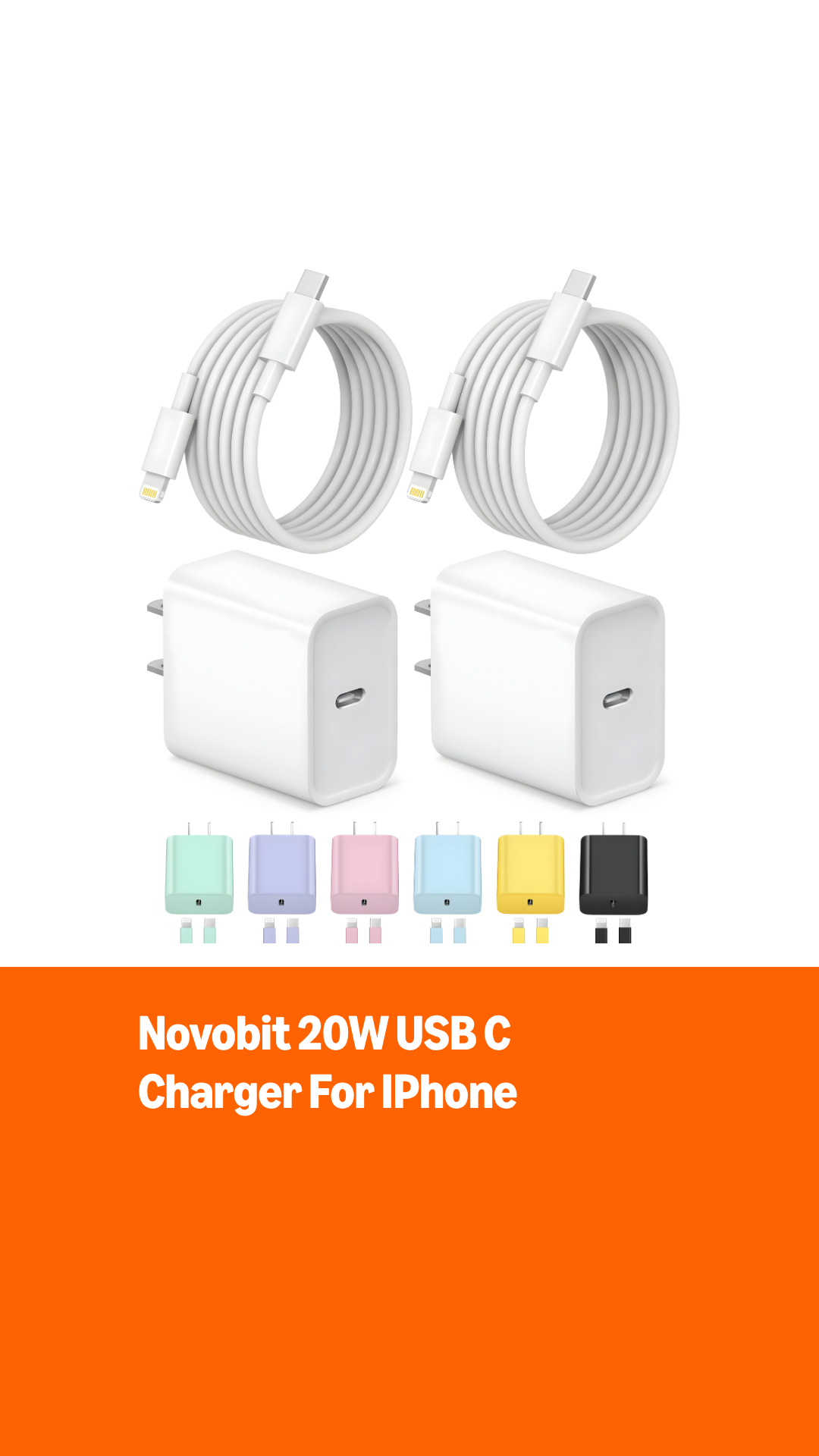 Watch Novobit 20W USB C Charger for iPhone on Amazon Live