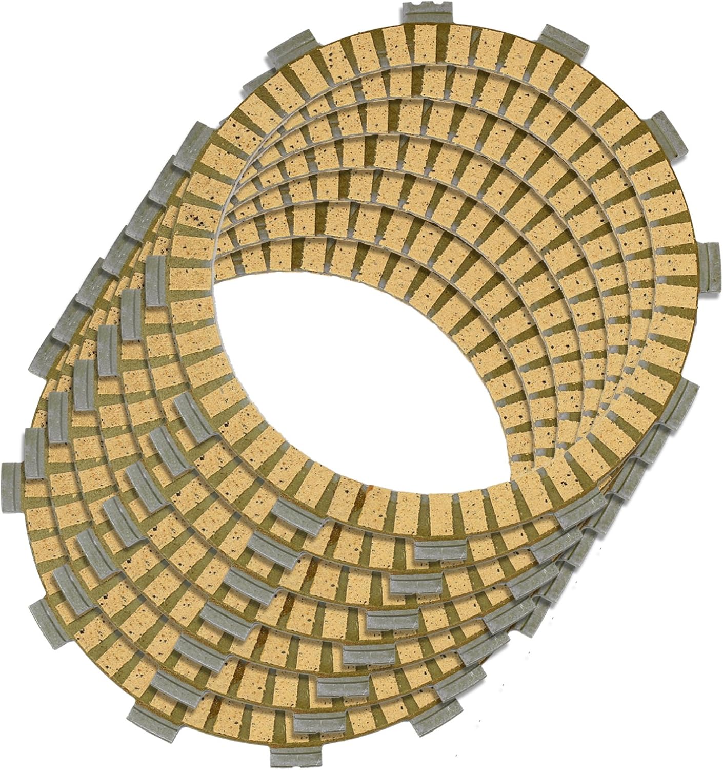 Caltric Clutch Friction Plates Compatible with Yamaha Fz8 Fz8N Fz8-N 2011-2013