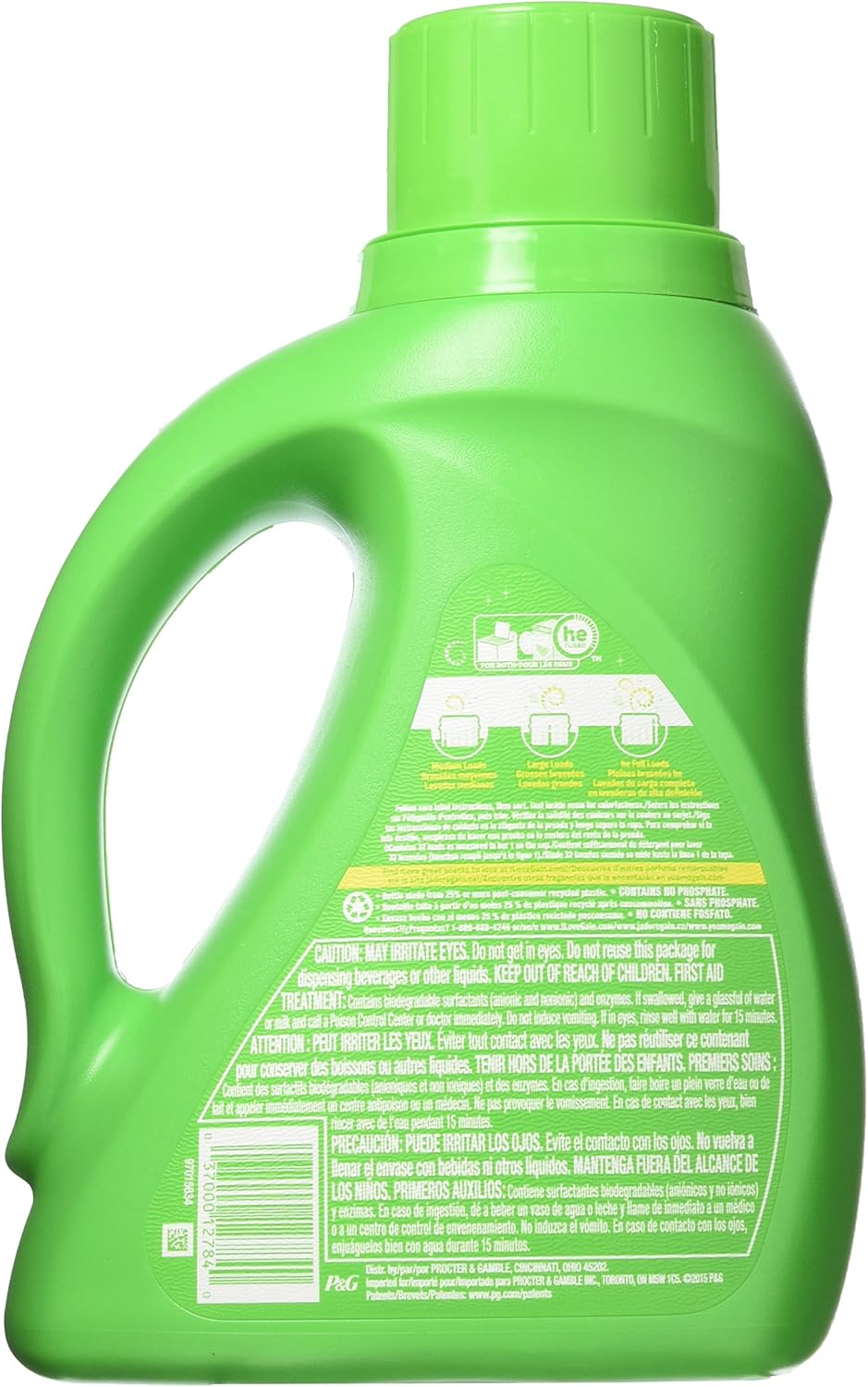 Gain Liquid Detergent Original Scent 50 Ounce (2 Pack)