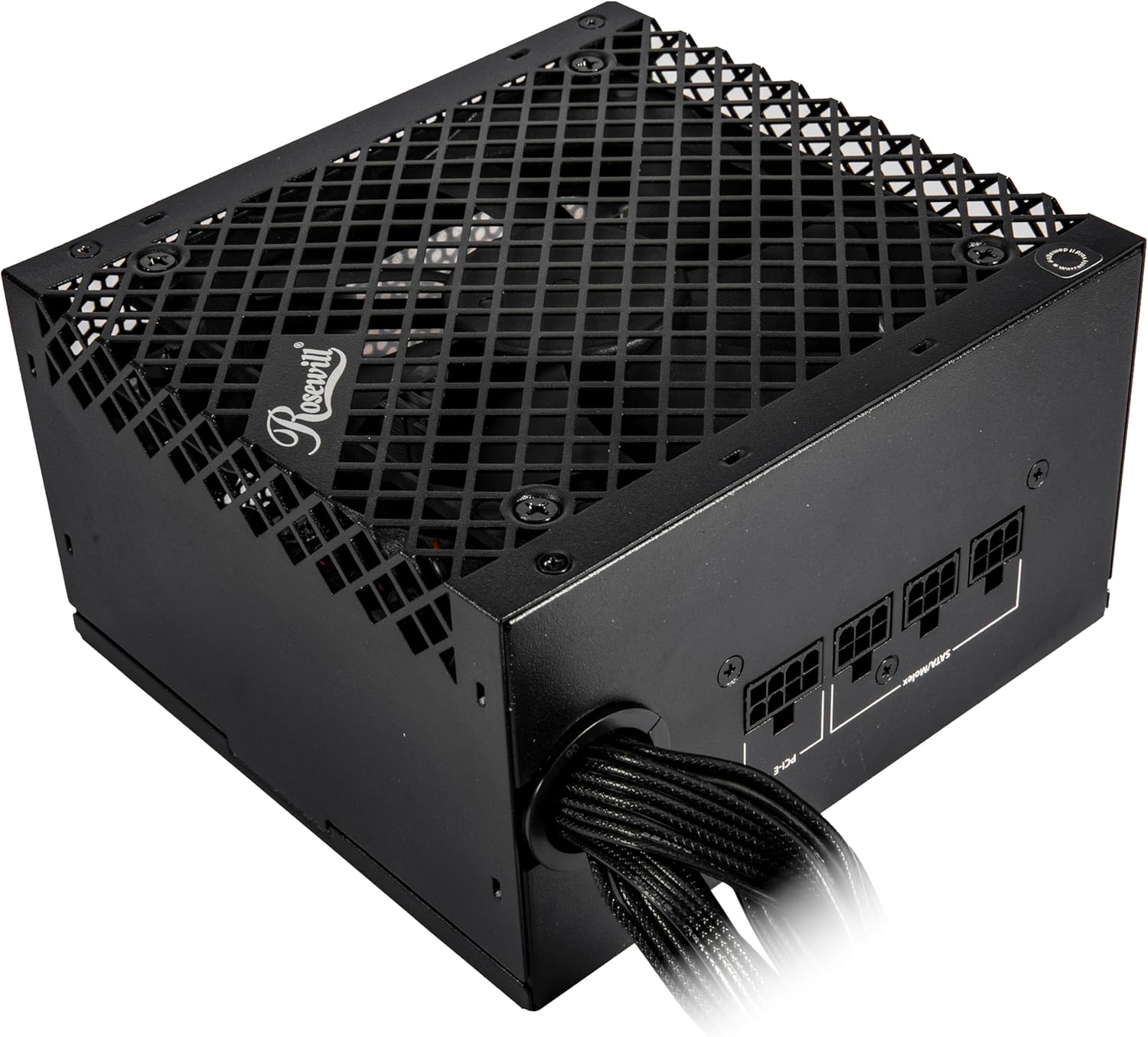 Rosewill VSB 650W 80+ Bronze, ATX 3.0 & 3.1 Compatible, Semi-Modular Power Supply, PCIe 5.1 12V-2x6 Connector, 105°C/221°F Japanese Capacitor, 120mm ICB Silent Fan - 5 Year Warranty