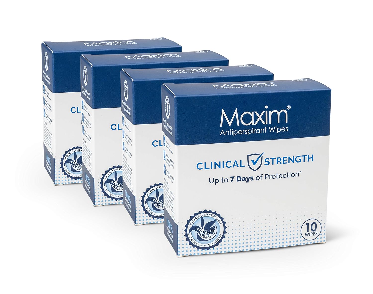 Maxim (4-Pack) Antiperspirant Towelette for Women and Men | Treatment for Hyperhidrosis and Excessive Sweating : Beauty & Personal Care