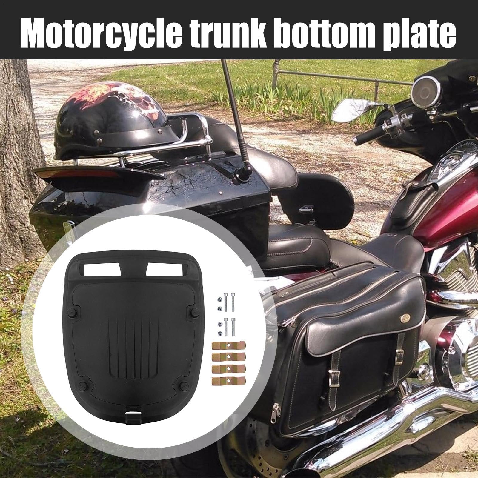 Rear Storage Rack Motorcycle Rear Luggage Rack Base Plate - Universal ...