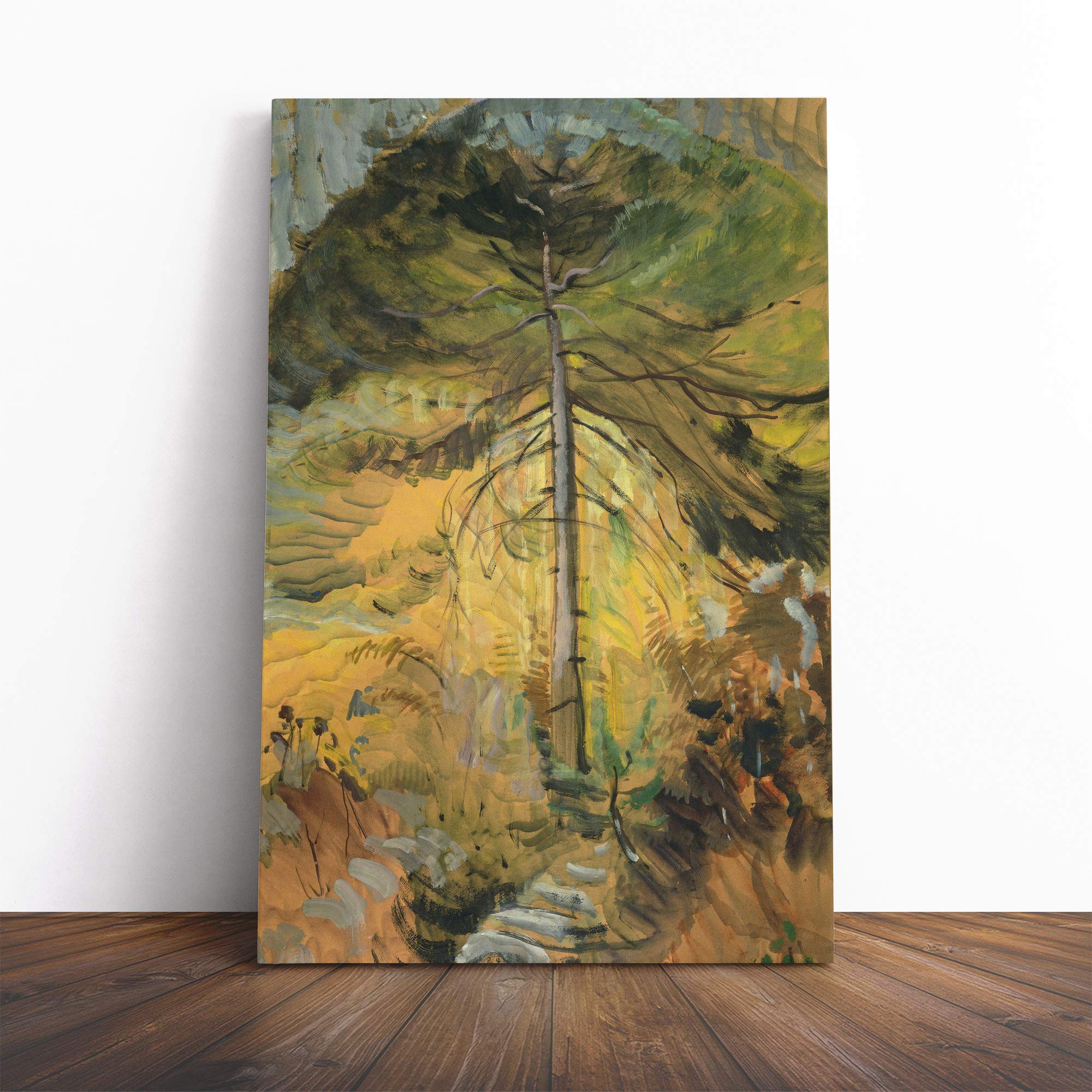 Emily Carr Happiness Canvas Print | Gallery Wrapped 30mm Frame Wall Art | 20x14 inches | Ready to Hang | Modern Picture | Living Room Bedroom Lounge Office
