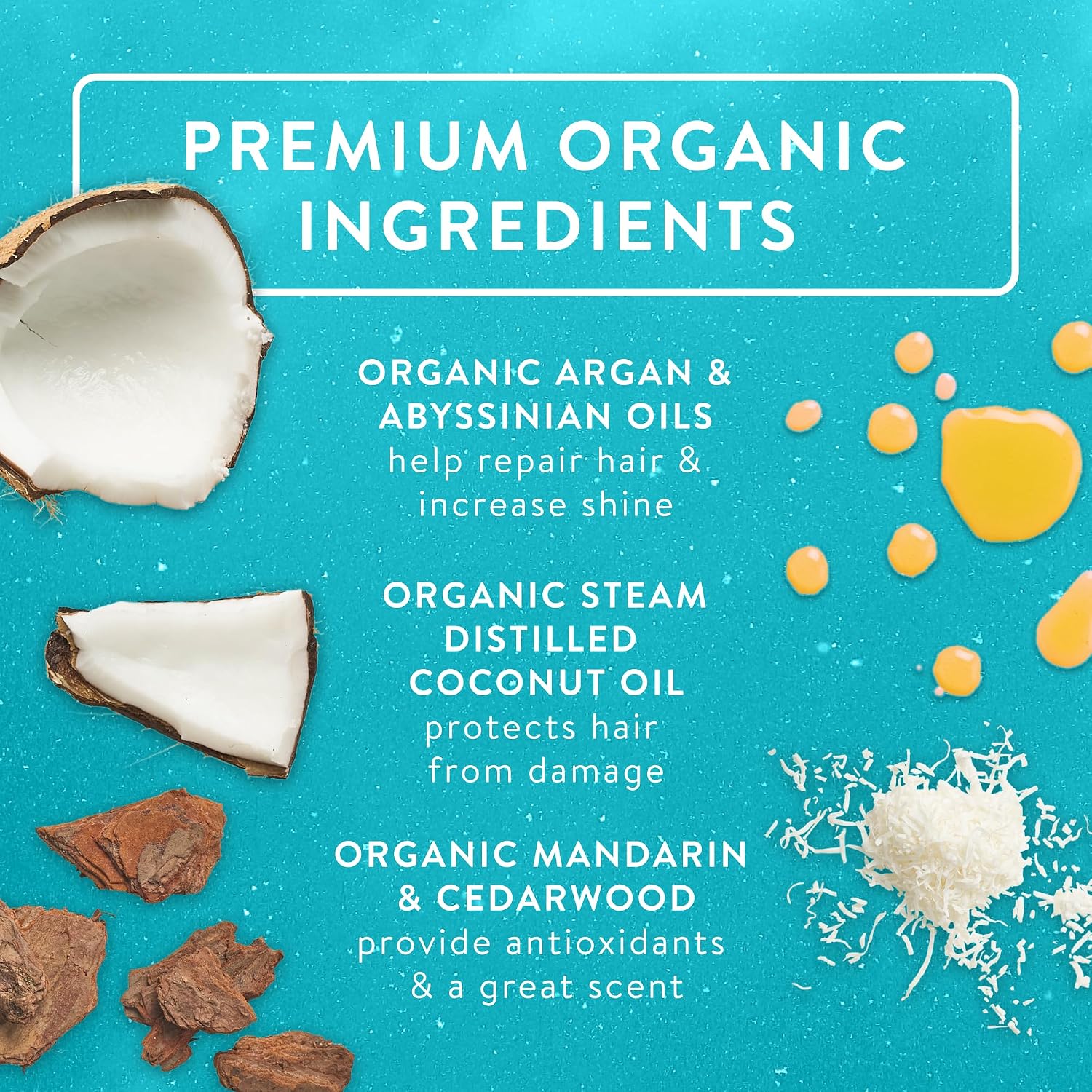 Badger Organic Argan Hair Oil, Restore a Healthy Shine to Dry Brittle Hair, Organic Moroccan Argan Oil Hair Moisturizer/Hair Serum, 2 fl oz Glass Bottle