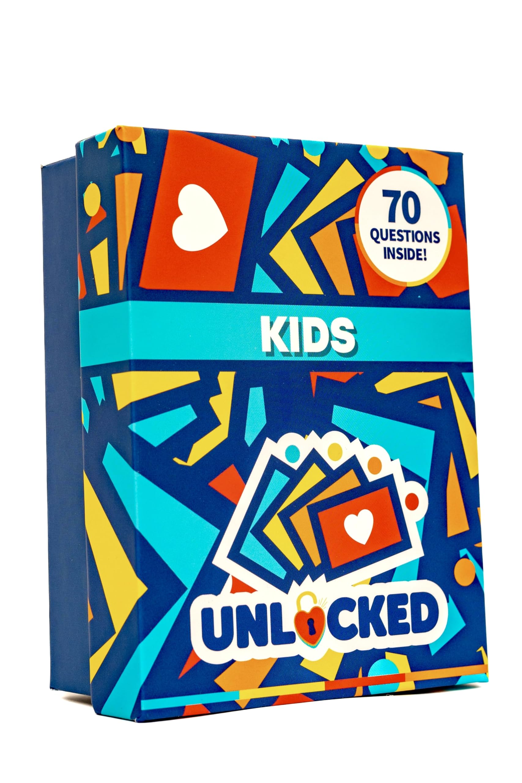 UnlockedKids Questions Card Game | Designed by a Family Therapist | Fun Family Game Night for Boys & Girls, Ages 6–12 Teens and Parents | Family Time Connection | Birthday Gifts | Travel Learning Toy