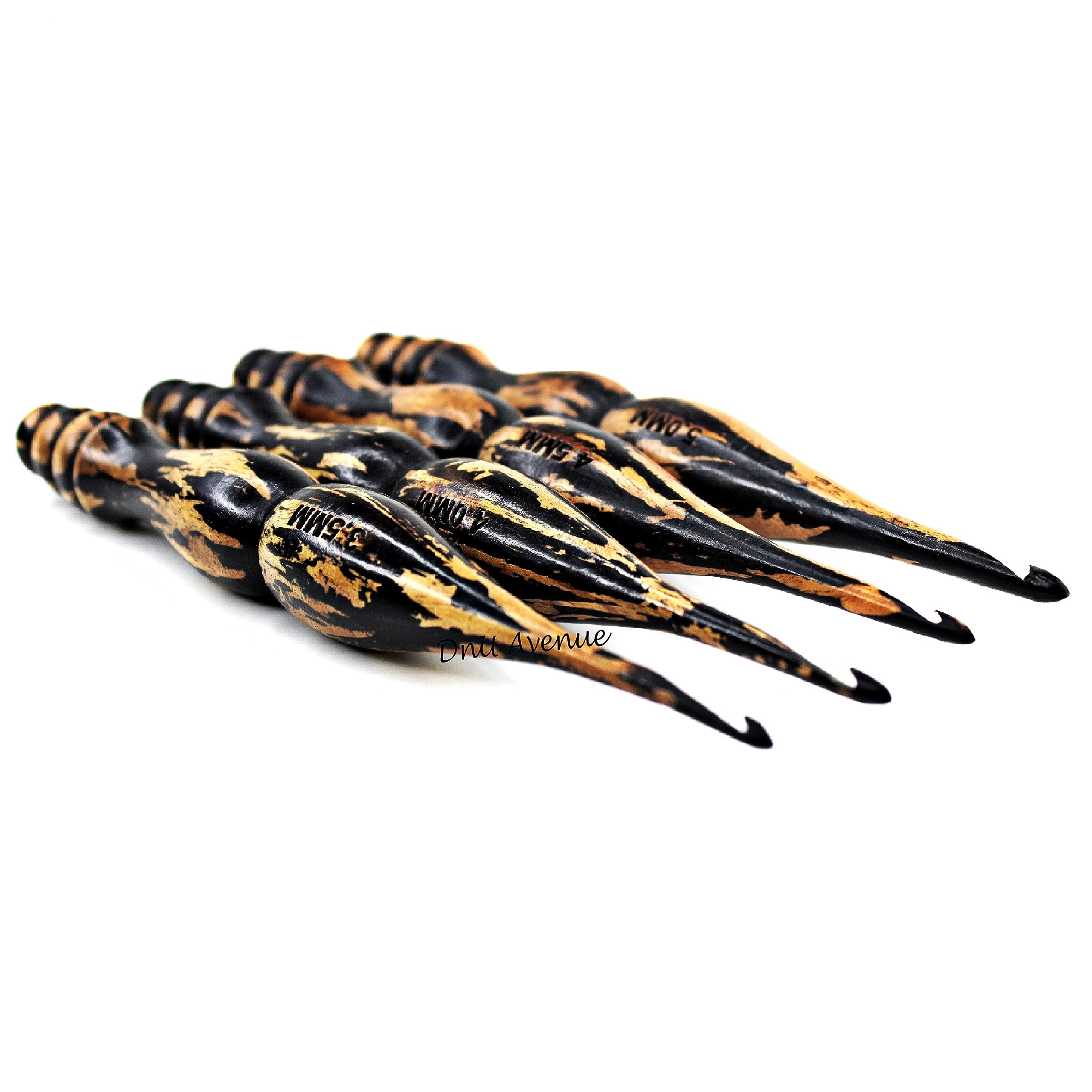 13-teiliges Häkelnadel-Set aus Holz, Größen 3,5 mm bis 12 mm, glatte handgefertigte Bambus-Häkelnadeln für Garn, ergonomische, leichte Strick- und Häkelwerkzeuge für Anfänger und Experten