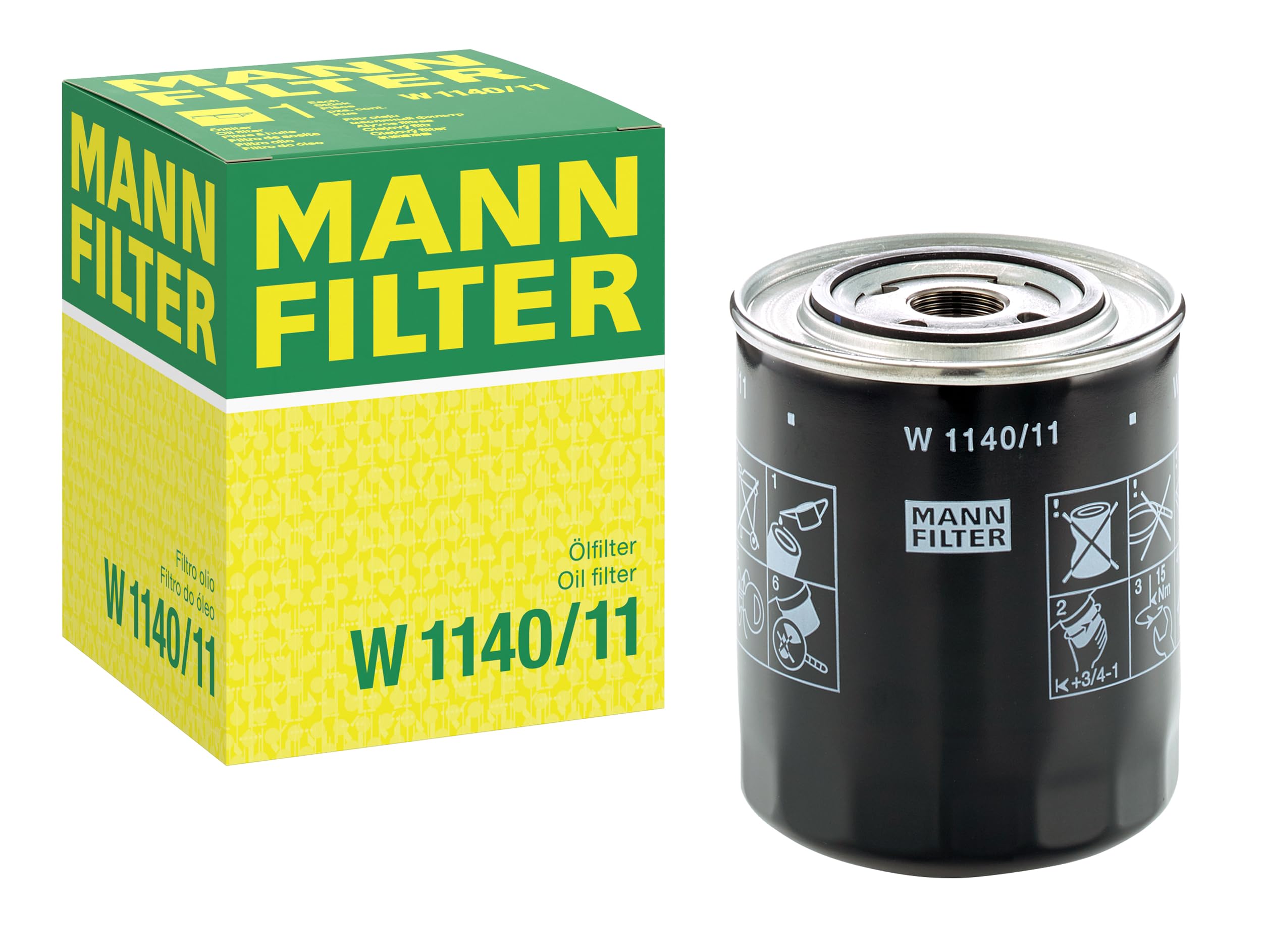 MANN-FILTER W 1140/11 Oil Filter - for Off-Highway Applications