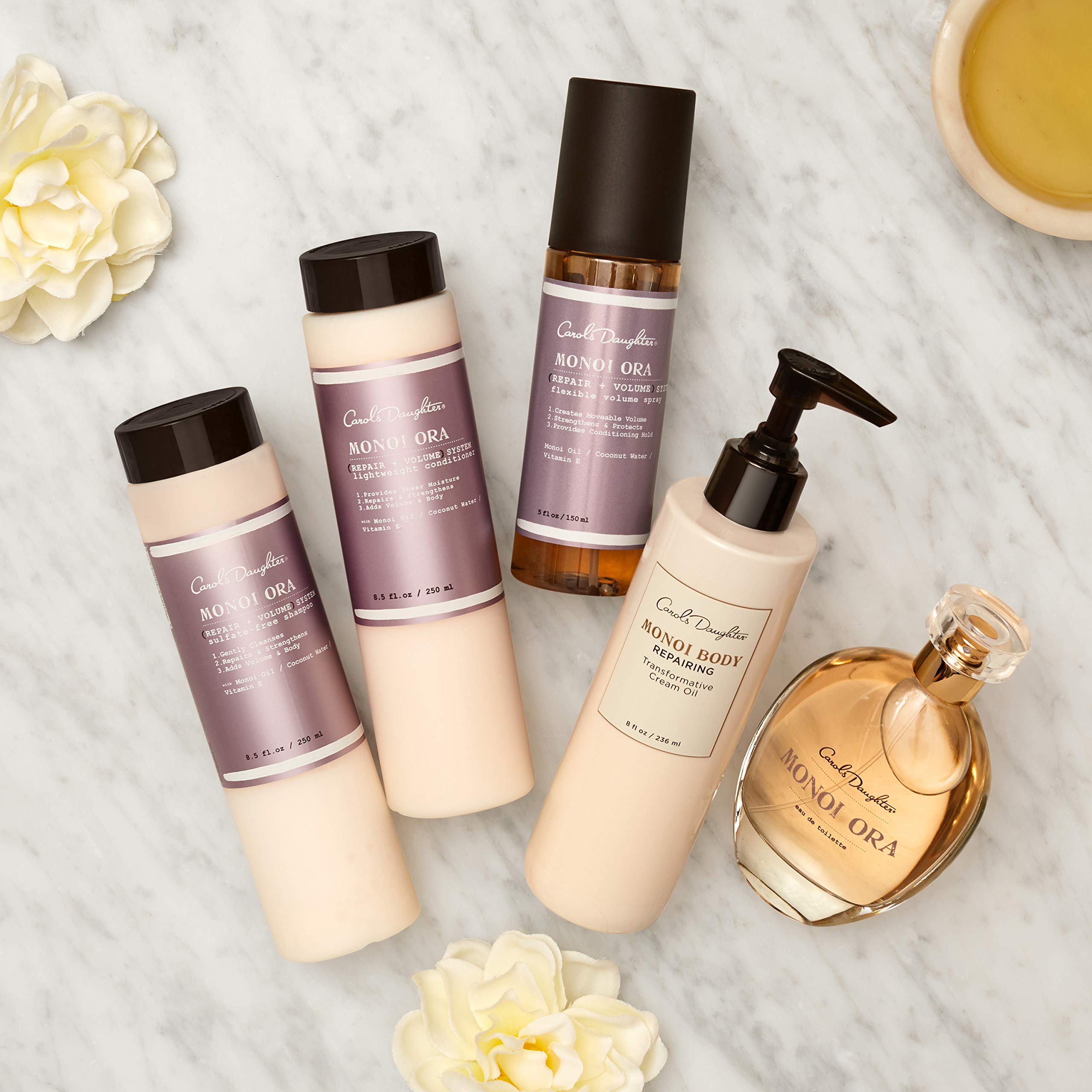 Carol S DAUGHTER Monoi Ora + volume système Lightweight Après-shampoing réparateur 250 ml