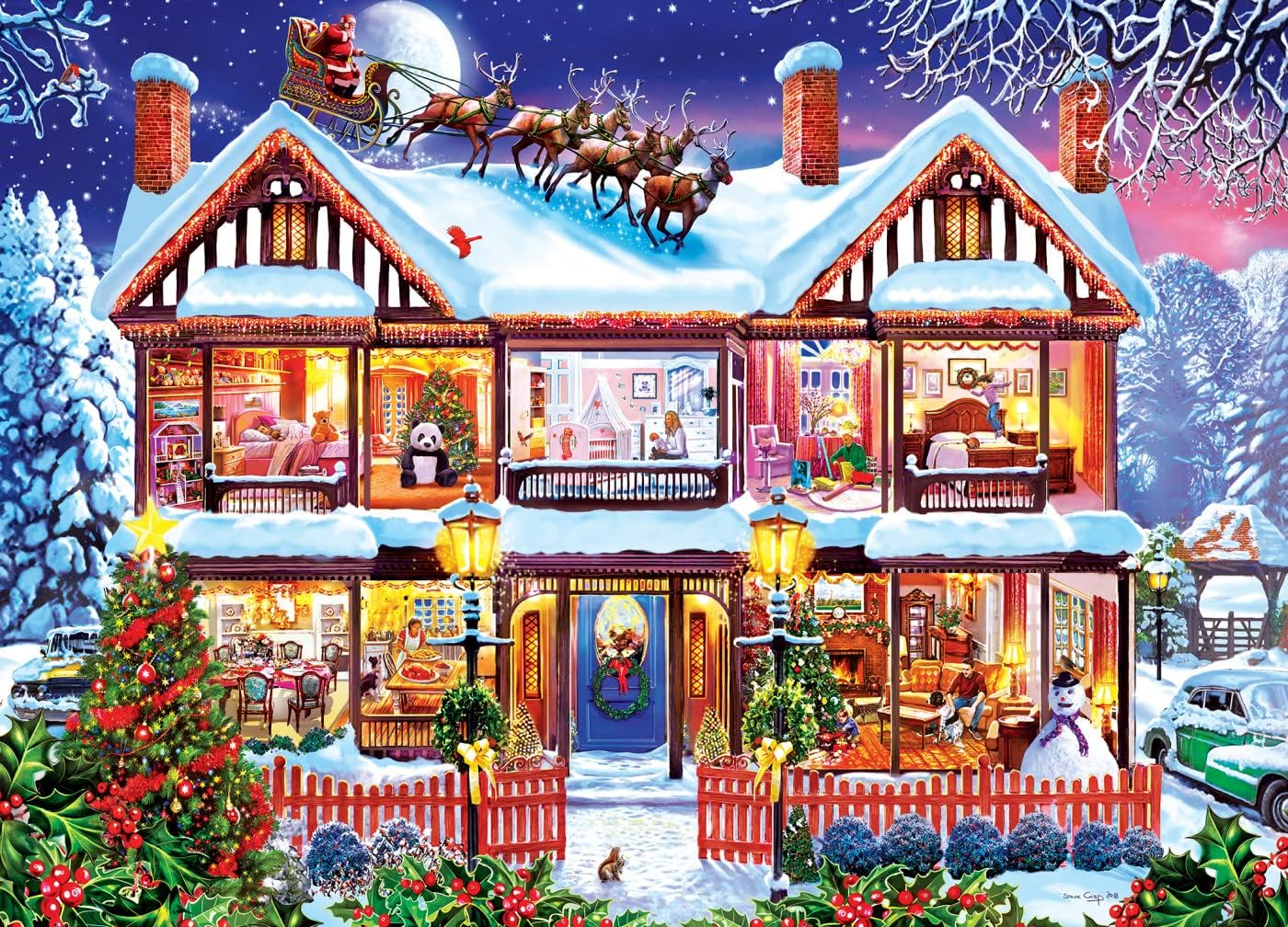 MasterPieces 1000 Piece Christmas Jigsaw Puzzle - Home For The Holidays - 19.25"x26.75"